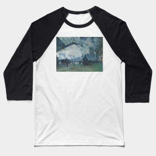 Arrival of the Normandy Train, Gare Saint-Lazare by Claude Monet Baseball T-Shirt